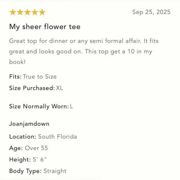 NWT Size M - Dolan Left Coast Flower Appliqué Sheer Tee Flowers  (NWT US$ 128) - Picture 10 of 16